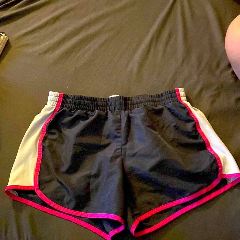 Grey pink an white danskin now shorts